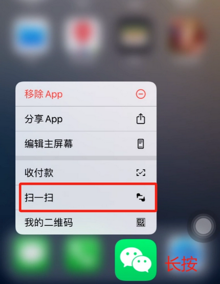 博罗苹果手机维修分享iPhone 15如何快速打开扫一扫 