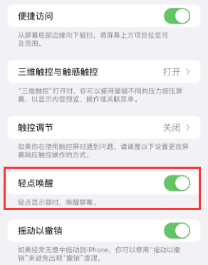 博罗苹果授权维修站分享iPhone轻点无法唤醒怎么办