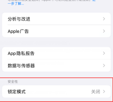 博罗苹果15服务网点分享iPhone15中的“锁定模式”有什么作用