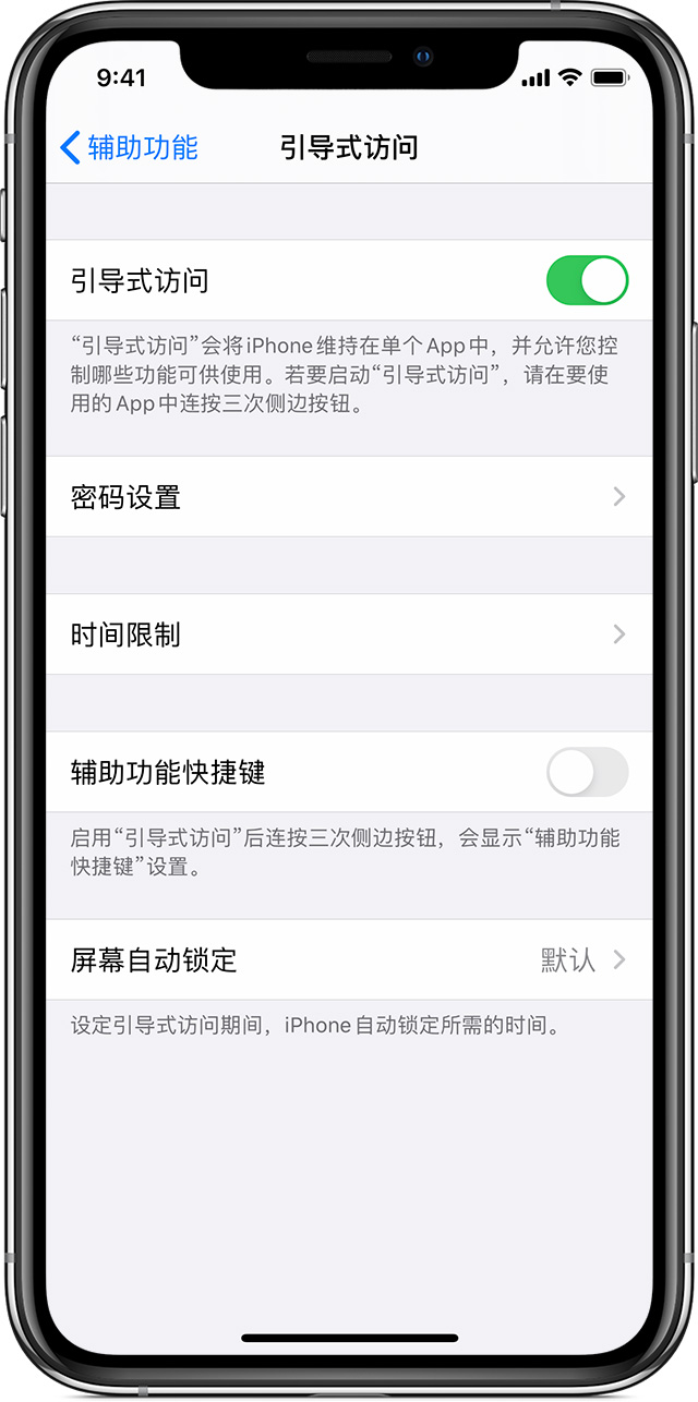 博罗苹果手机维修分享如何在 iPhone 上退出引导式访问 