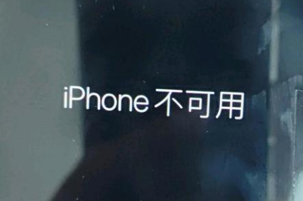 博罗苹果服务网点分享锁屏界面显示“iPhone 不可用”如何解决 